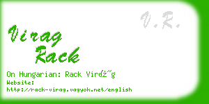 virag rack business card